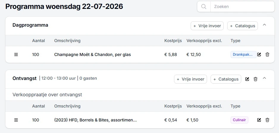EasyParty programma